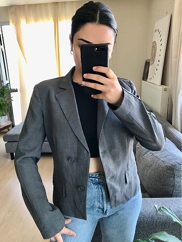 Kısa Blazer Ceket