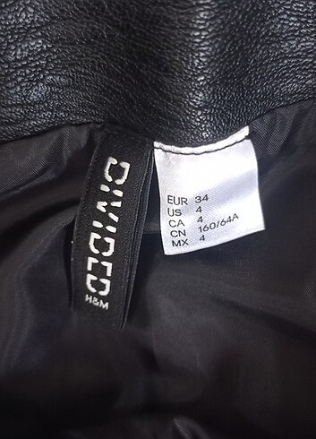 xs Beden H&M deri etek