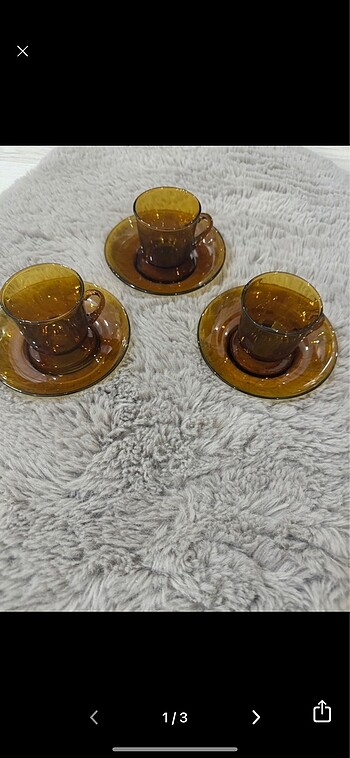3 kişilik fincan takımı