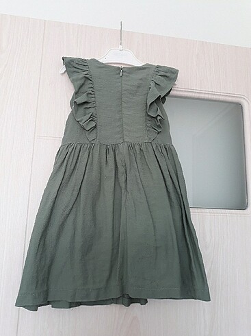 24-36 Ay Beden yeşil Renk Kız çocuk Elbise 