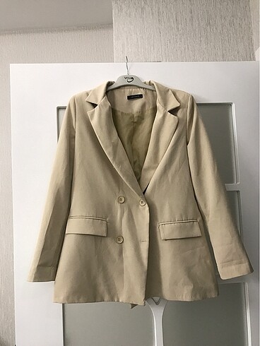 Bej blazer ceket