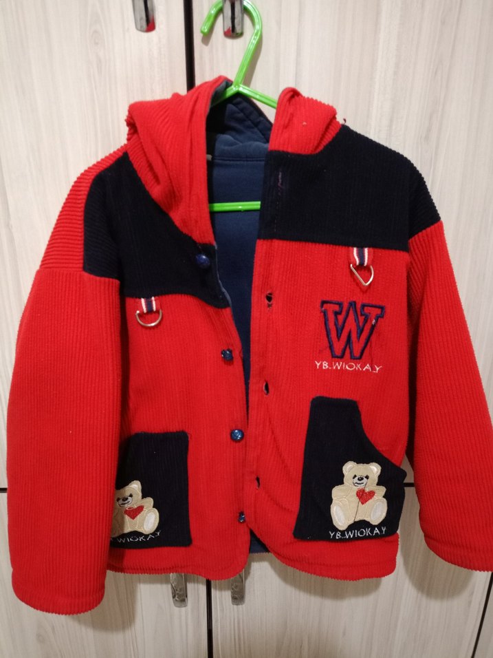 Kız Çocuk Renkli Düğmeli Ceket - Görsel 2