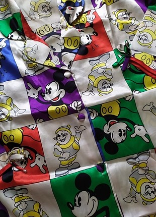 Oysho Mickey mouse saten pijama takımı