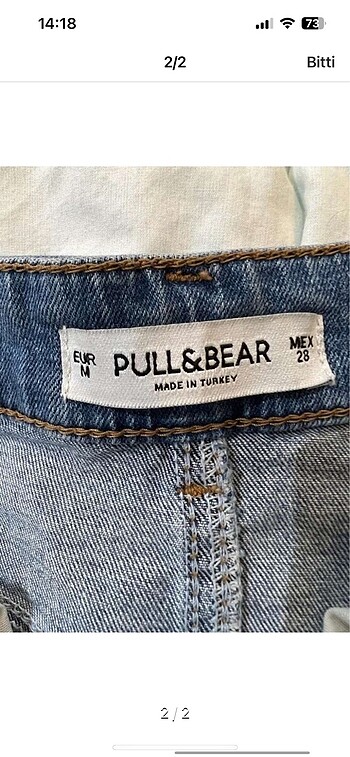 Pull and Bear Pull bear kot etek