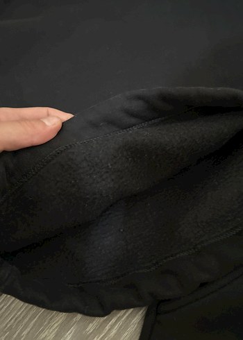 m Beden siyah Renk KadınSiyah Salaş Sweatshirt ve Eşofman Takımı