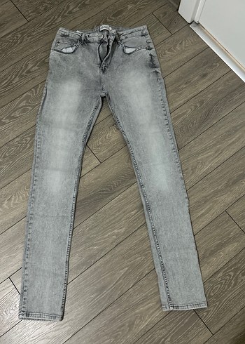 Gri erkek Denim Jean Pantolon