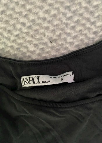 Kadın Siyah Uzun Drapeli Straplez Elbise - Görsel 2