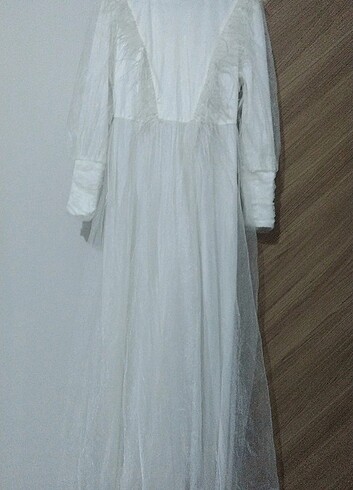 Beyaz nikah elbise 42 beden  - Görsel 2