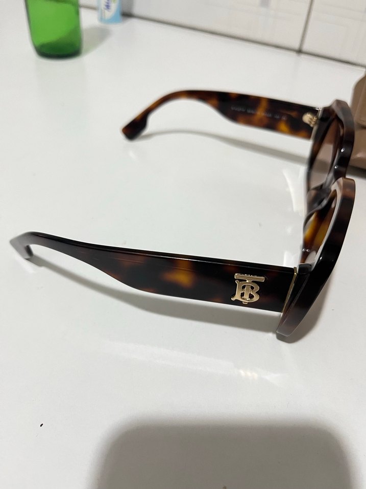 Burbery Leopar Renkli Güneş Gözlüğü - Görsel 2