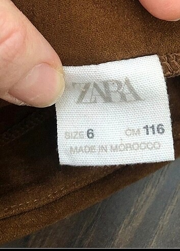 6 Yaş Beden Zara 6 yaş süet etek