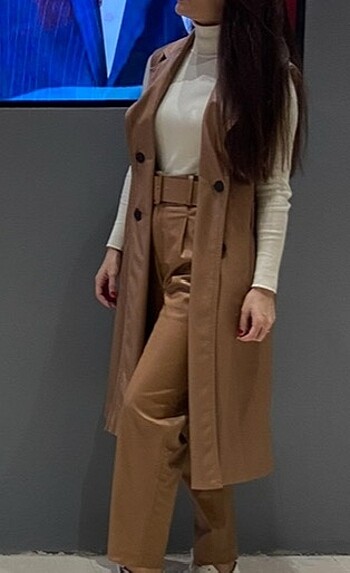 Zara Suni deri zara marka pantolon