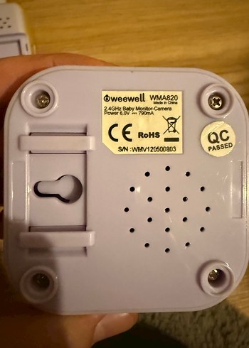 WEEWELL BEBEK KAMERASI VE TELSİZİ WMA820 - Görsel 12