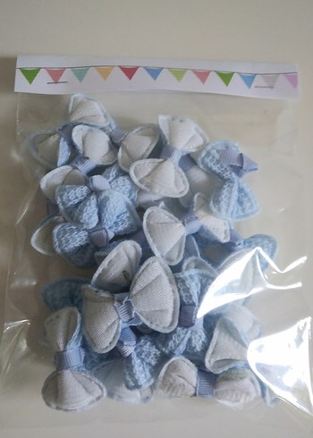 Mavi Örgü Dokulu Fiyonklar - Görsel 2