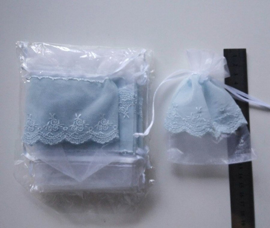 10 adet Mavi Dantelli Kese - Görsel 2