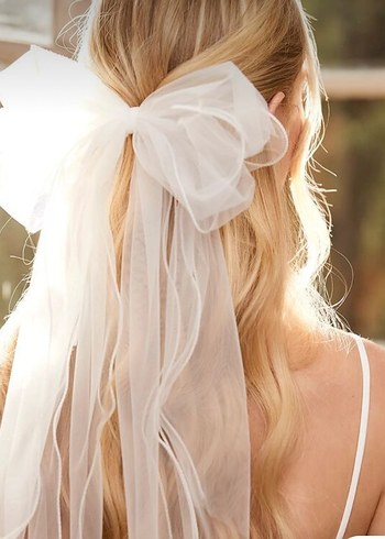 Ekru Renk Organze Fiyonk (Toka yapabilirsiniz) - Görsel 4