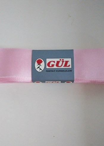 4 cm Çift Tarafli Pembe Saten Kurdele (Başka rengi yoktur )