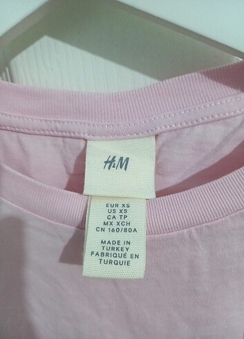 xs Beden H&M kadın tişört 