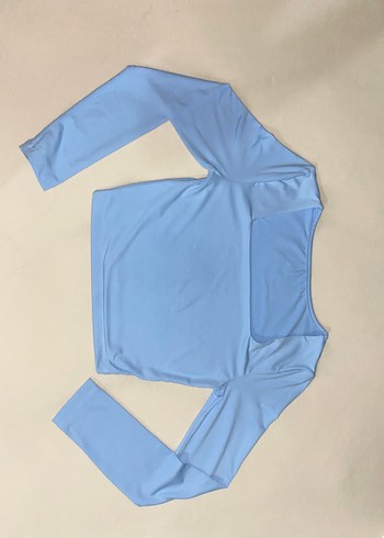 Forever 21 Mavi Kadın Uzun Kollu Basic Bluz