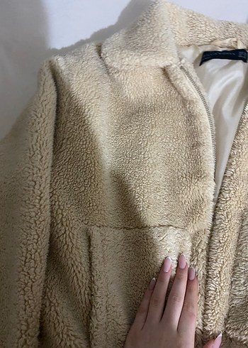 Dilvin Bej Peluş Kadın  Ceket - Görsel 4