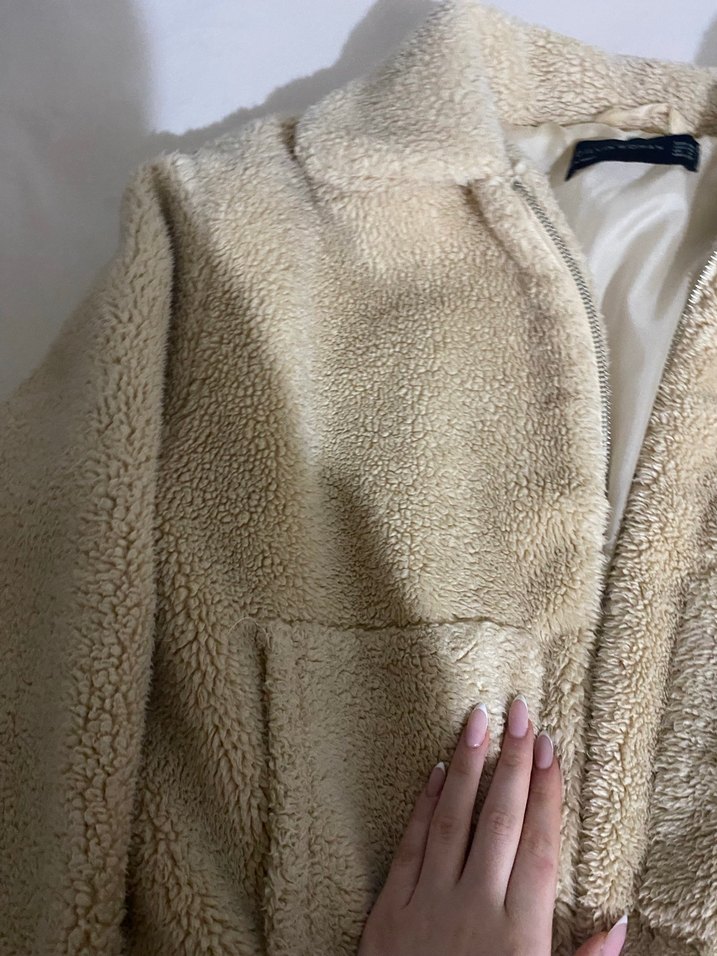 Dilvin Bej Peluş Kadın  Ceket - Görsel 4