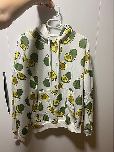 H&M Avokado desenli sweatshirt