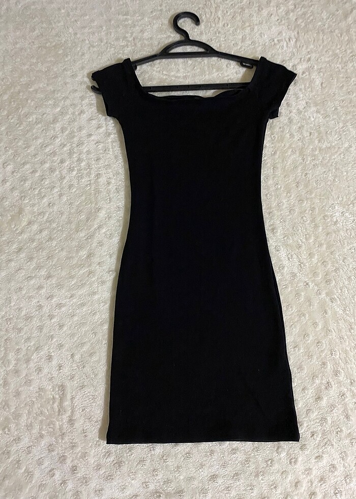 Bershka siyah mini elbise - Görsel 2