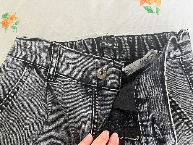 Diğer Gri yüksek bel pantolon