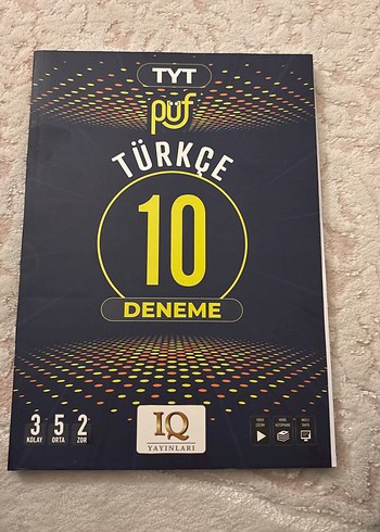 IQ Yayınları TYT Türkçe 10 Deneme Kitabı