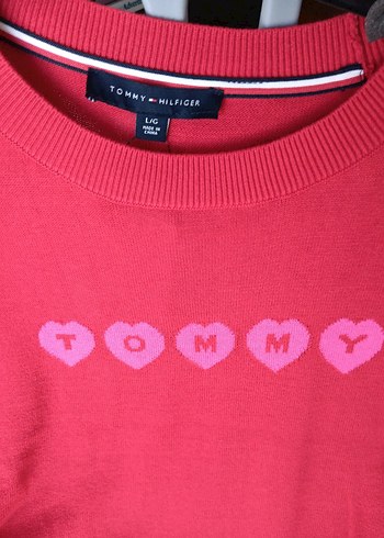 Tommy Hilfiger Kadın Kırmızı Kazak - Görsel 4