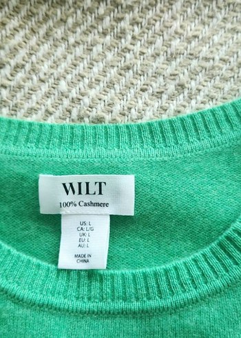 yeşil kaşmir kazak - Görsel 4