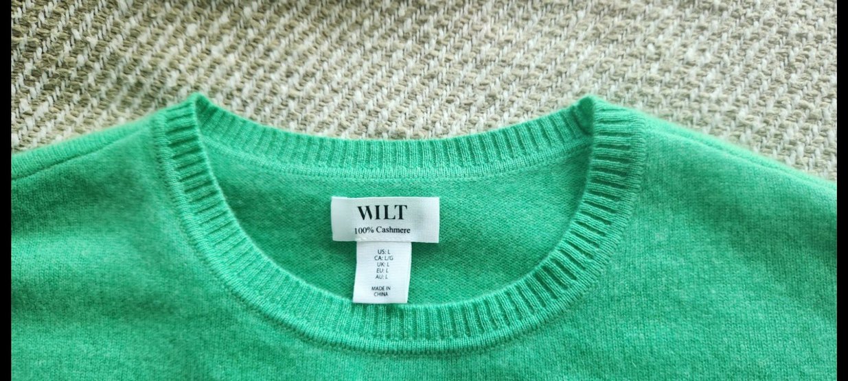 yeşil kaşmir kazak - Görsel 4