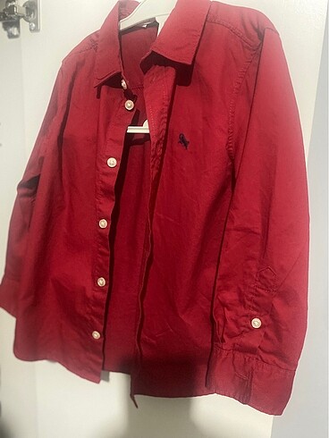 H&M kırmızı gömlek - Görsel 2