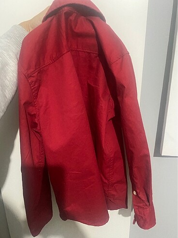 H&M kırmızı gömlek - Görsel 3