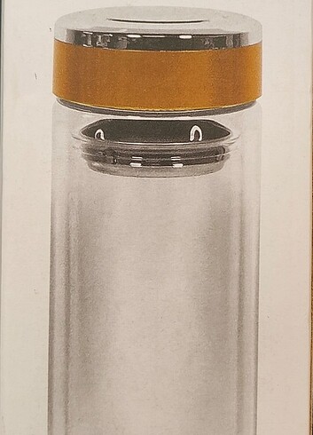 Cam su matarası 400ml (cift cidarlı)
