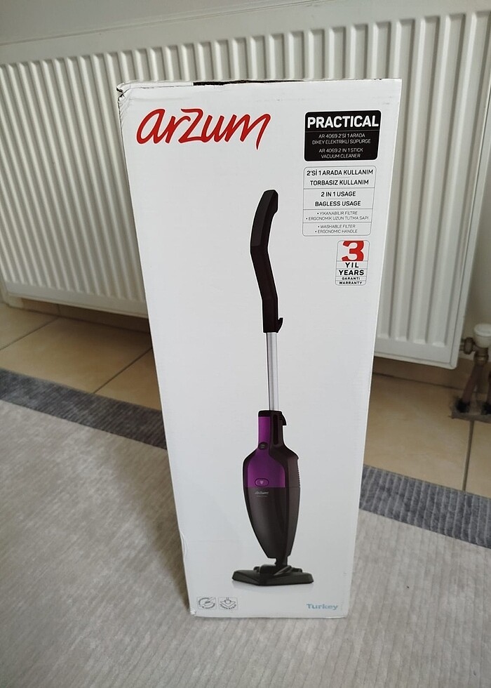 Kablolu dik süpürge - Görsel 2