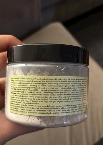 DKDERM Avokado Yağlı Doğal Toz Kil - Görsel 4