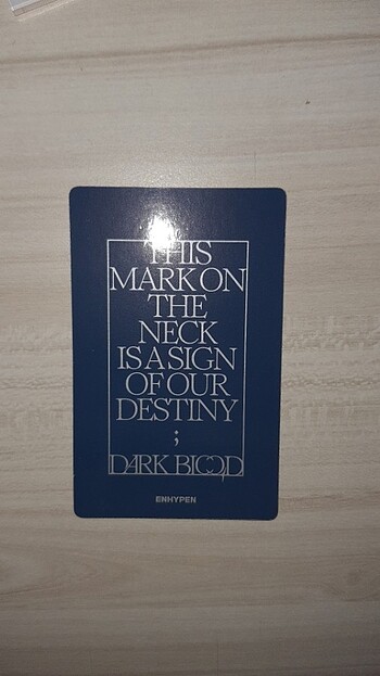  Dark Blood Weverse Vers. Random Jay Enhypen Pc Photocard