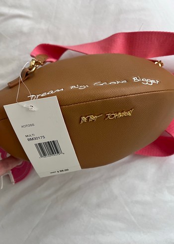 Beden pembe Renk Betsey Johnson Fermuarlı Renkli Punk Tarzı Kız Çantası