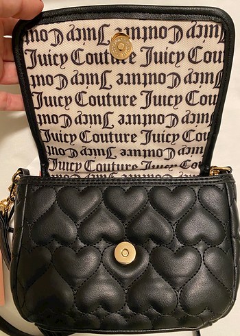 Beden Juicy Couture Siyah Nakışlı Deri Kadın Çanta