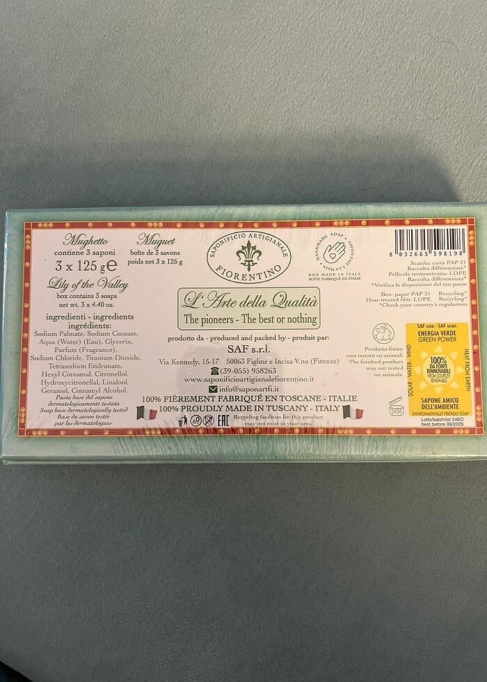 Yurtdışından üçlü şahane Yasemin kokulu sabun - Görsel 3