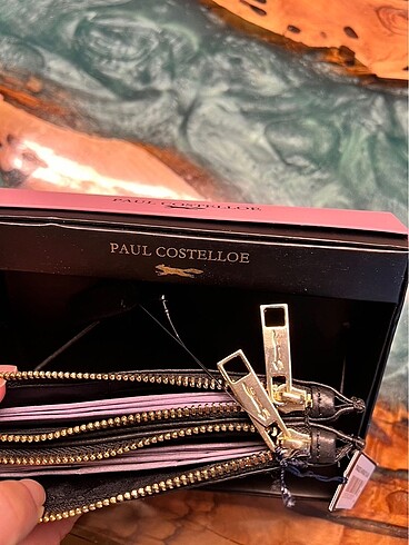 Diğer Paul Costelloe gerçek deri cüzdan Tay tüyü