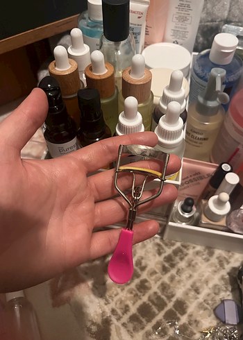 Pastel Pembe Kirpik Kıvırıcı - Görsel 3