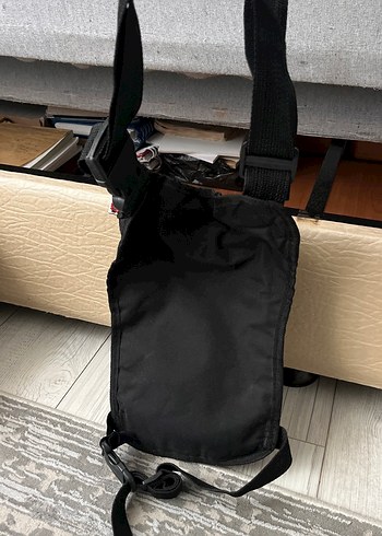 Siyah Fermuarlı Erkek Bacak Çantası - Görsel 4