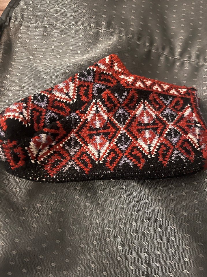 Desenli renkli bayan patiği - Görsel 2