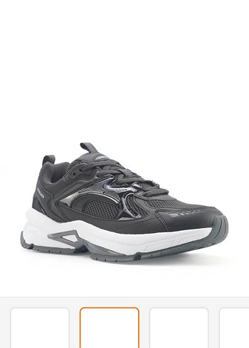 erkek  Siyah Gri Bağcıklı Spor Ayakkabı - Görsel 2