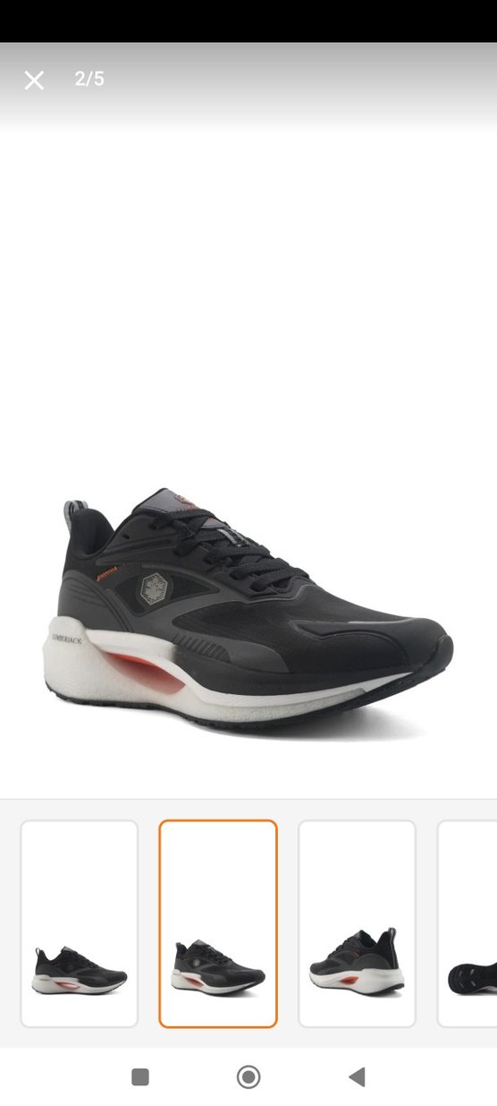 Siyah Gri Bağcıklı Erkek Koşu Ayakkabısı - Görsel 2