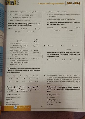 Tonguç 0dan 9a 9. Sınıf Kimya Konu Anlatımlı Soru Bankası