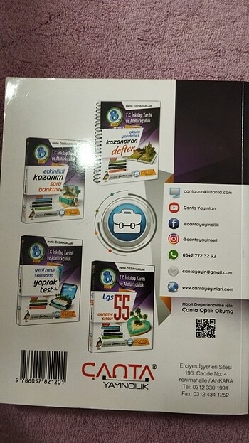  8. Sinif tc inkılap tarihi ve artaturkculuk akilli defter canta 