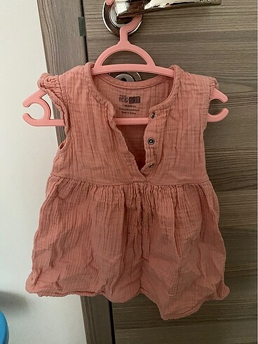 Kız bebek Müslin kumaş elbise