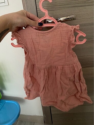 HelloBaby Kız bebek Müslin kumaş elbise